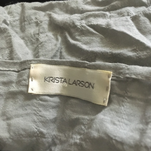 KRISTA LARSON Grey + White Crumple Crinkle Tie Dye Asymmetric Dress One … - Picture 5 of 5